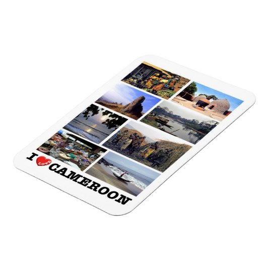 I LOVEカメルーン – マグネット (左側)