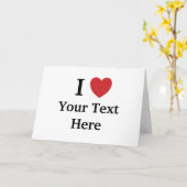 I Loveグリーティングカードテンプレート – 追加文字 カード (黄色い花)