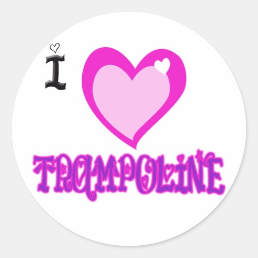 I LOVEトランポリン ラウンドシール (正面)