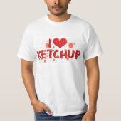 I Loveハートケチャップ – Catsup Lover Tシャツ (正面)
