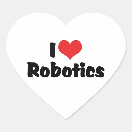 I Loveハートロボット – ロボット愛好家 ハートシール (正面)