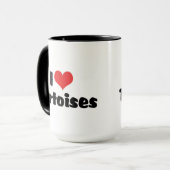 I Loveハート亀 – Turtle Lover マグカップ (正面左)