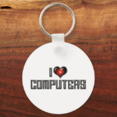 I Loveハート・コンピューター キーホルダー (正面)