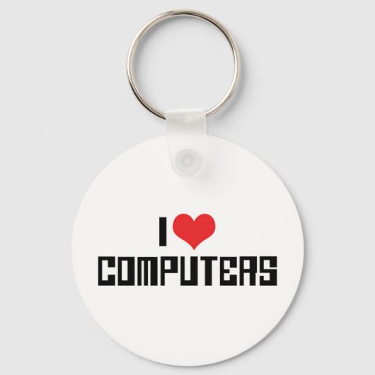 I Loveハート・コンピューター キーホルダー (正面)