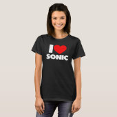 I Loveハート・ソニック Tシャツ (正面フル)