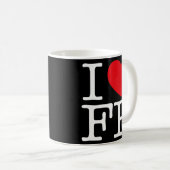 I LoveハートFP コーヒーマグカップ (正面右)