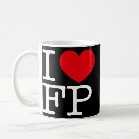 I LoveハートFP コーヒーマグカップ (左)