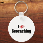 I LoveハートGeocaching - Treasure Hunter キーホルダー (正面)