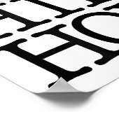 I Loveヒップホップ(ハート) – およびラップのヒップホップファン ポスター (角)