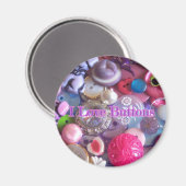 I Loveボタン マグネット (正面/裏面)