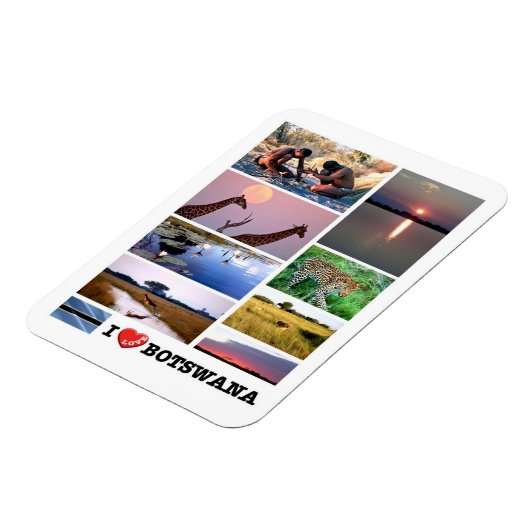I LOVEボツワナ – マグネット (左側)