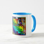 I LOVEロサンゼルスツイストマグカップ マグカップ (正面右)