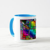 I LOVEロサンゼルスツイストマグカップ マグカップ (正面左)