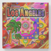 I LOVEロサンゼルストロピカルフレンズコースター ストーンコースター (正面)