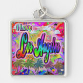 I LOVEロサンゼルスビスタキーチ表現ェン キーホルダー (正面)