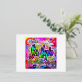 I LOVEロサンゼルスビスタ表現グはがき 箔シーズンポストカード (立ち正面)