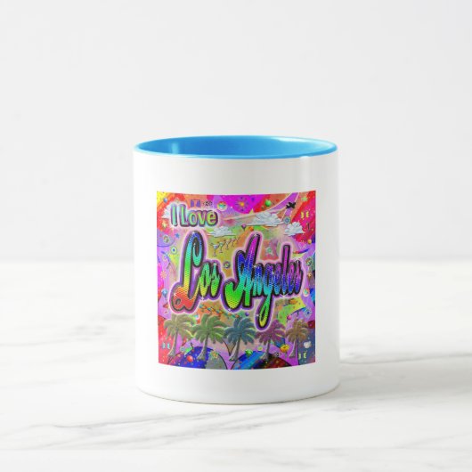 I LOVEロサンゼルスビスタ表現マグ マグカップ (中央)