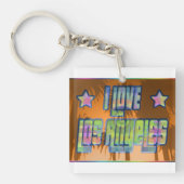 I LOVEロサンゼルスビューティフルオレンジサンセットケチャイ キーホルダー (正面)