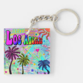 I LOVEロサンゼルスヴィヴィヴィッドロマンスキーチェーン キーホルダー (裏面)