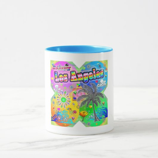 I LOVEロサンゼルスQuadro Seasons Mug マグカップ (中央)