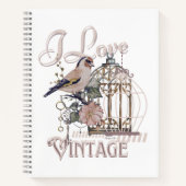 I Loveヴィンテージ ノートブック (正面)