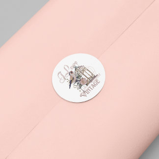 I Loveヴィンテージ ラウンドシール