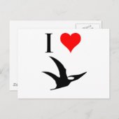 I Love恐竜 – プテロダクティル ポストカード (正面/裏面)