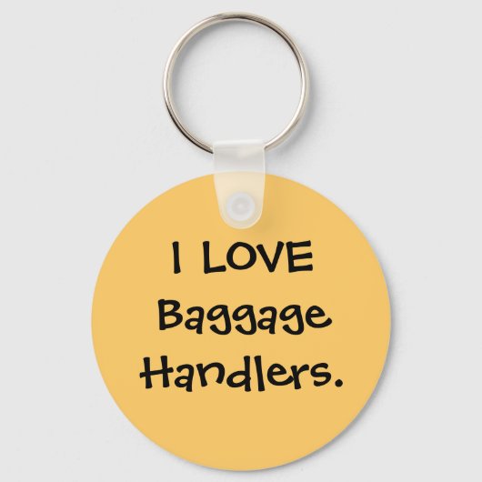 I LOVE手荷物ハンドラッグタグ キーホルダー (正面)