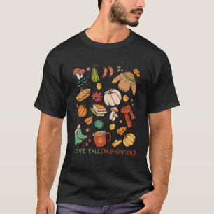 I Love秋(予防)Tシャツ Tシャツ
