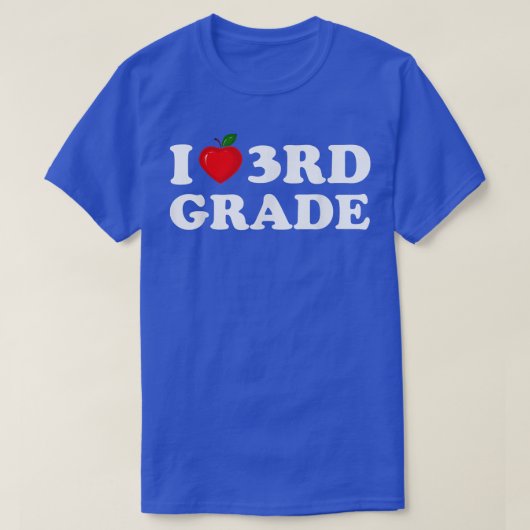 I Love第2回3年生ハート新学期 Tシャツ (デザイン正面)