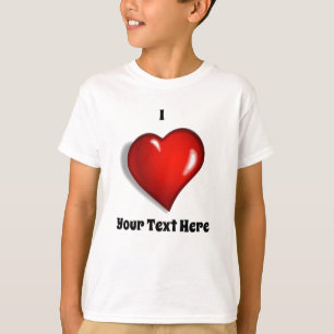 I Love – あなたのカスタム文字 Tシャツ