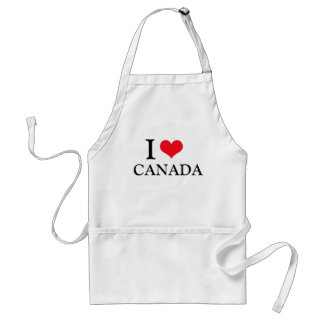 I LOVE おもしろい CANADA Faters DayパパギフトBBQ スタンダードエプロン