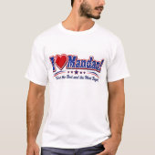 I LOVE まんだんTシャツ Tシャツ (正面)