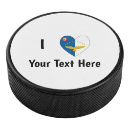 I Love (アゾラン国旗のハートパーソナライズされた) アイスホッケーパック