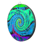 I Love クール Hawaii:フローラアポップ・アートのートパターンデザイン ダーツボード (正面右)