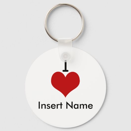 I Love (ハート) キーホルダー (正面)
