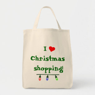 I Love (ハート)クリスマスショッピング トートバッグ