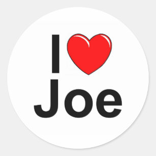 I Love (ハート)ジョー ラウンドシール
