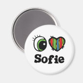 I Love (ハート)ソフィー マグネット (正面/裏面)