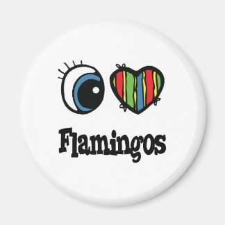 I Love (ハート)フラミンゴ マグネット