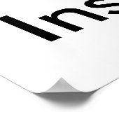 I Love (ハート) ポスター (角)