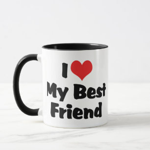 I Love ハート マイベストフレンド - BFF マグカップ