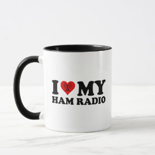 I Love (ハート)私のHam Radio マグカップ