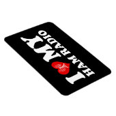 I Love (ハート)私のHam Radio マグネット (右側)