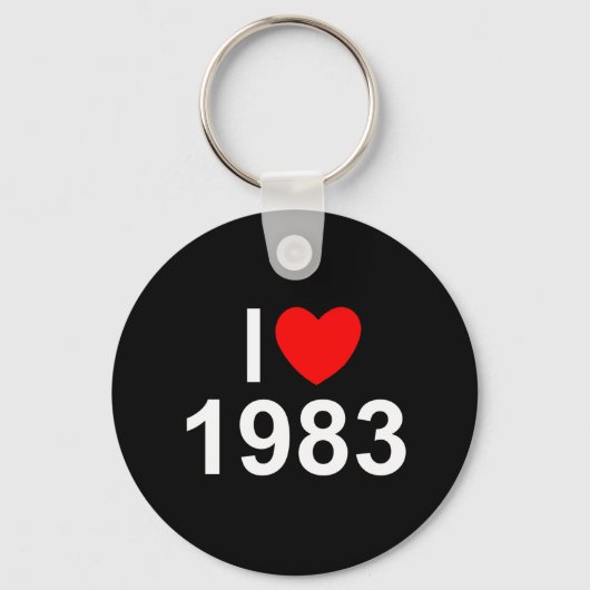 I Love (ハート) 1983 キーホルダー (正面)