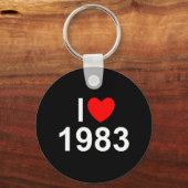 I Love (ハート) 1983 キーホルダー (正面)