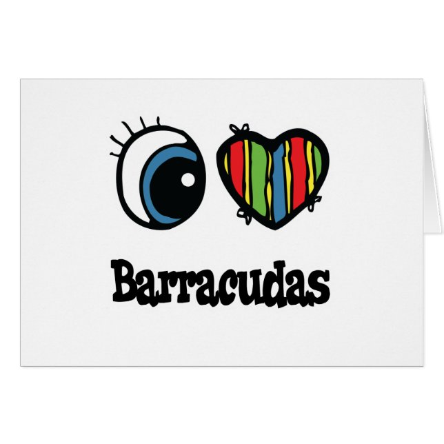 I Love (ハート) Barracudas (正面横)