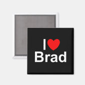 I Love (ハート) Brad マグネット (正面/裏面)