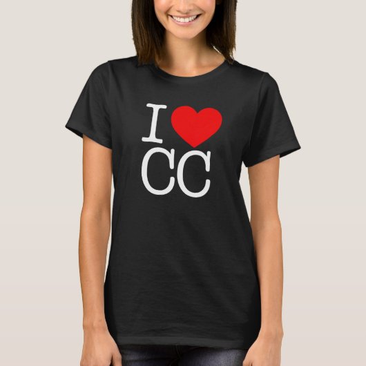 I Love (ハート) CC Tシャツ (正面)