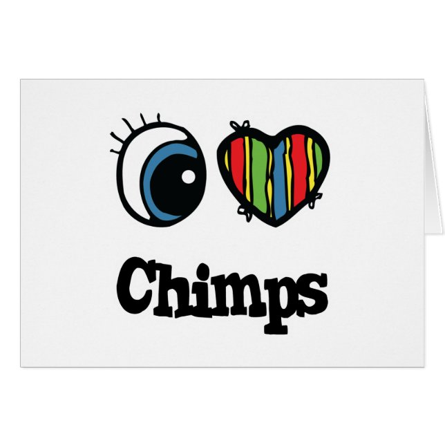 I Love (ハート) Chimps (正面横)